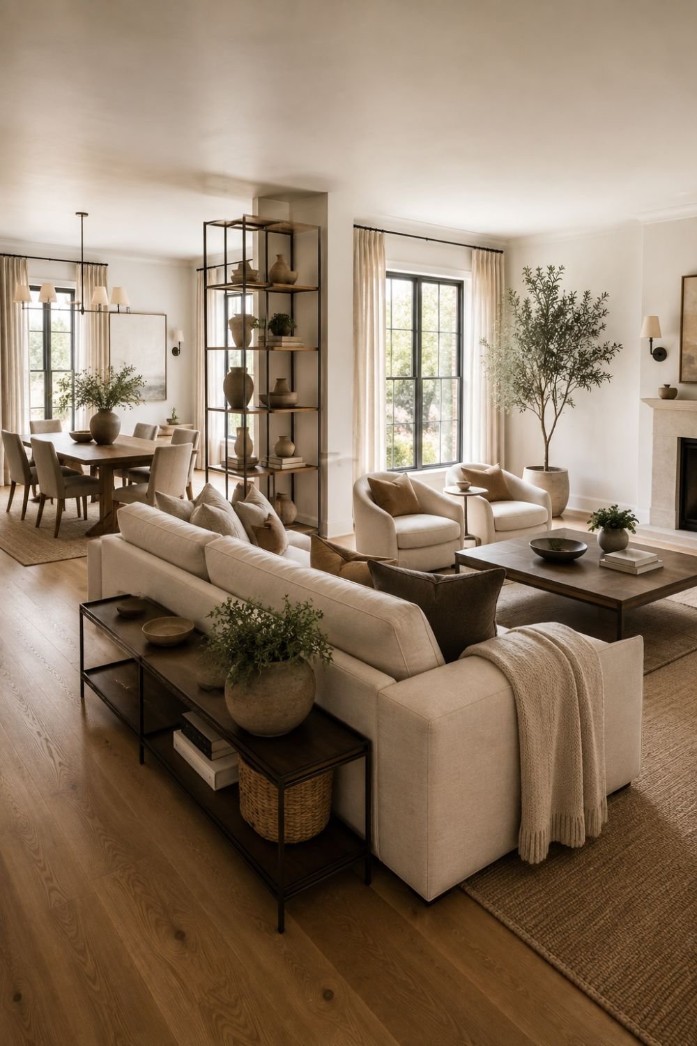  zoning furniture open concept furniture layout idea