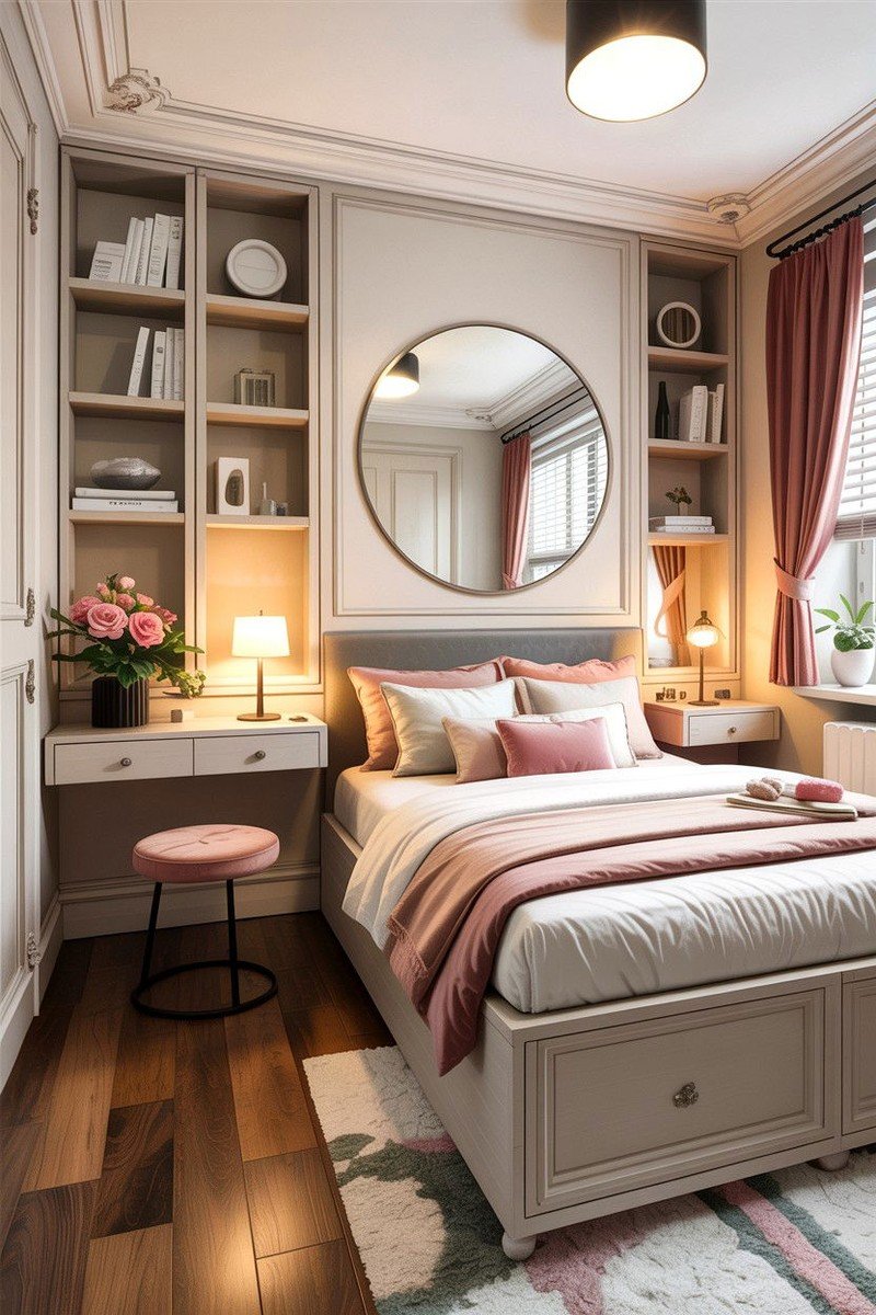 Small apartment decorating idea upcycled furniture