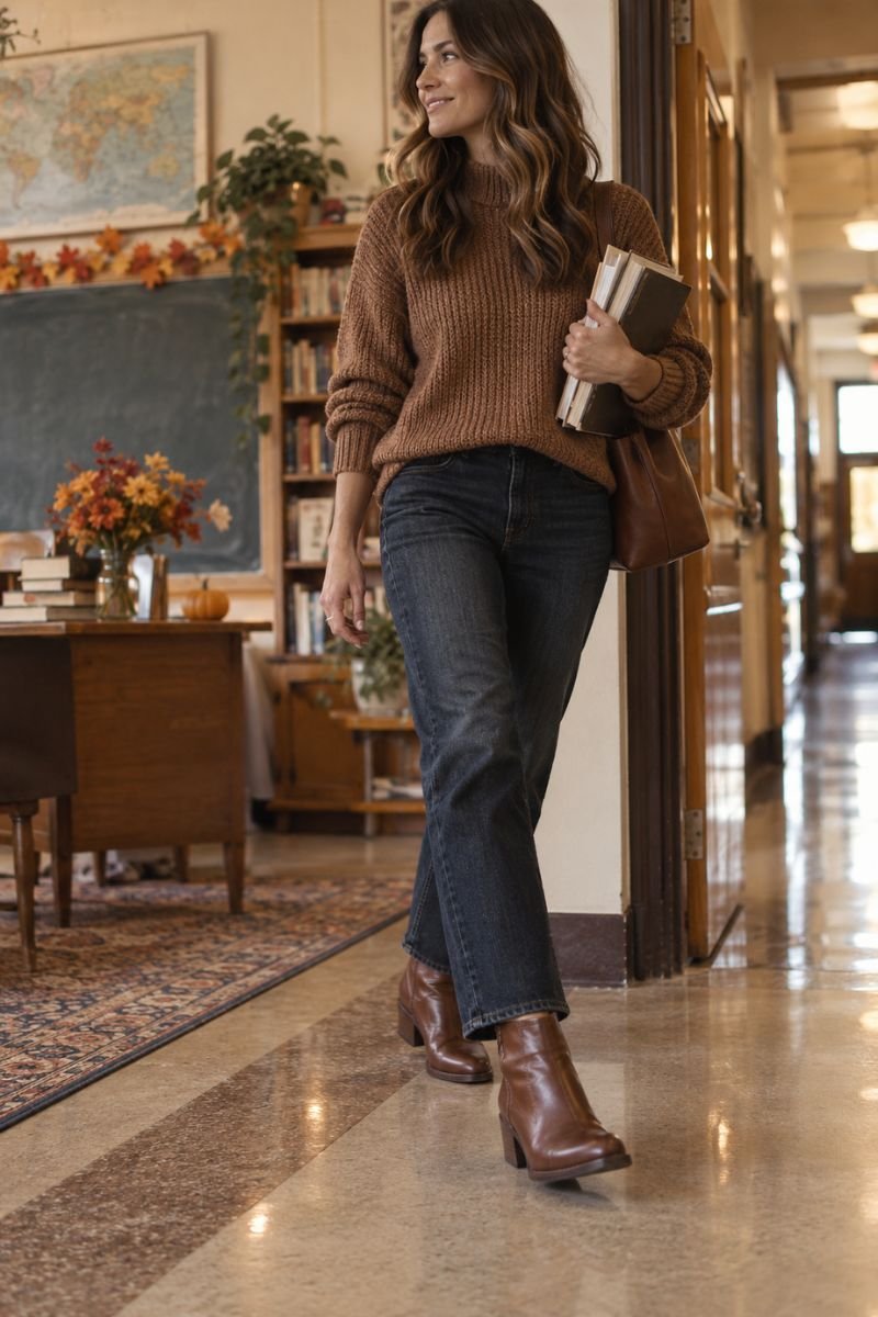 Ankle boots fall teacher outfit shoes