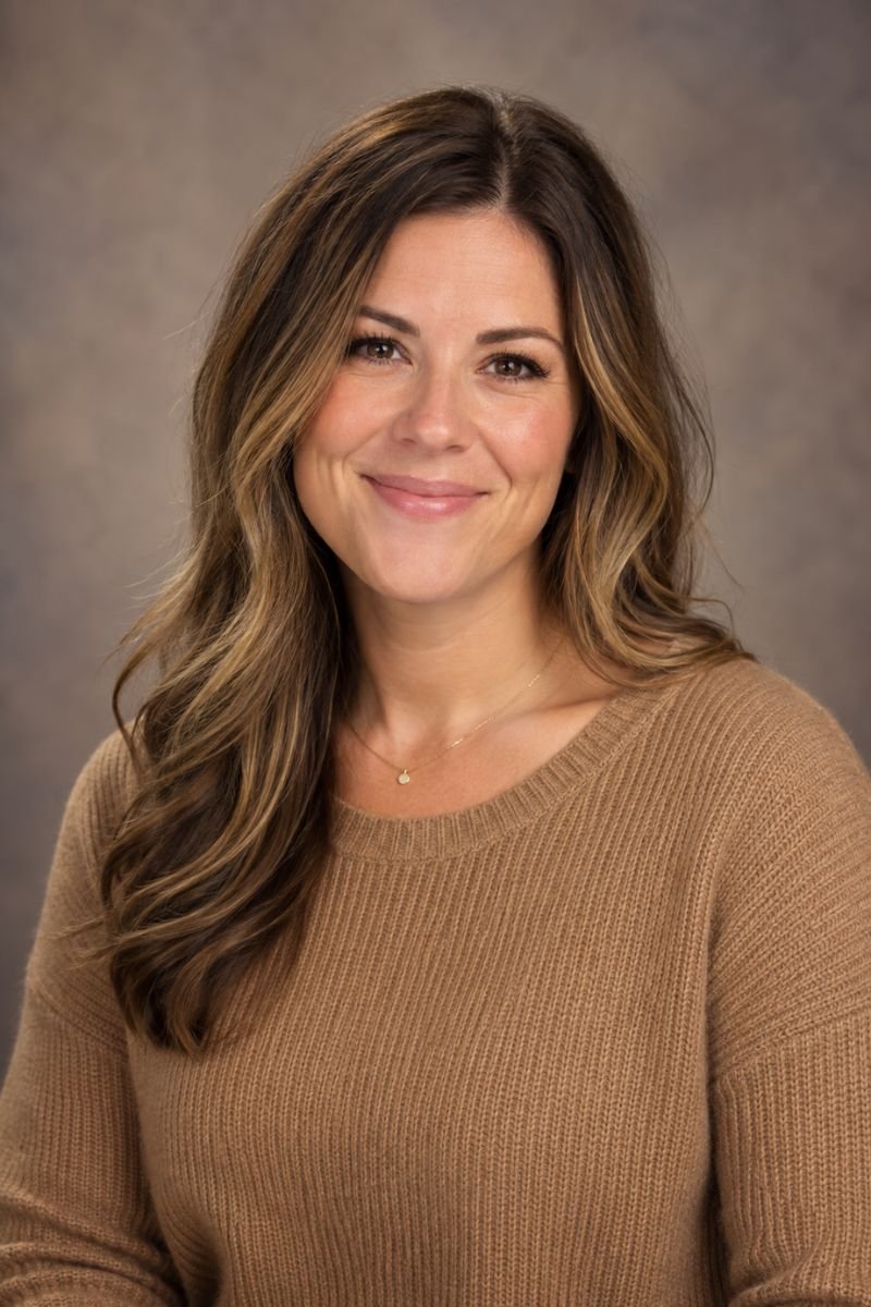 Camel sweater teacher picture day outfit