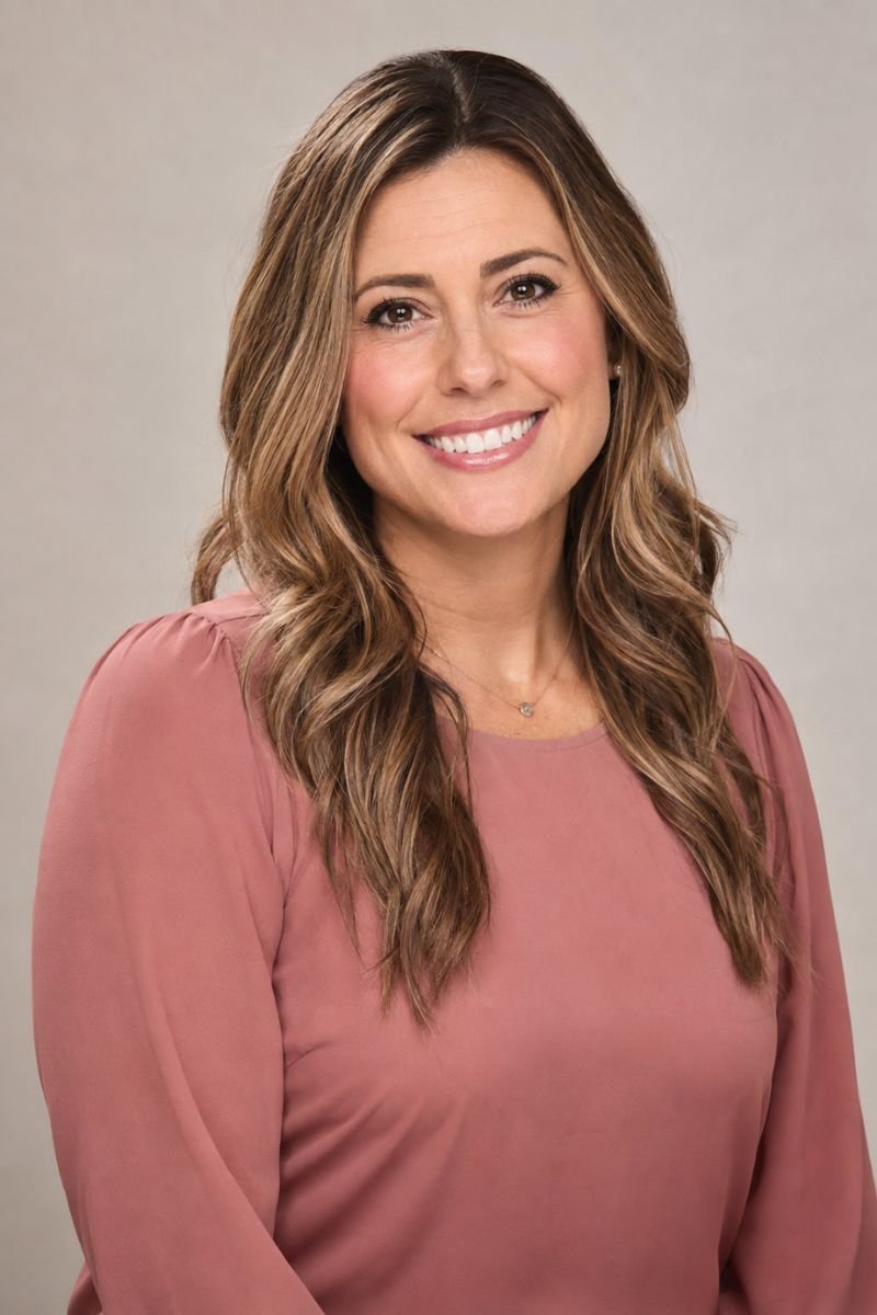 Dusty rose top teacher picture day outfit