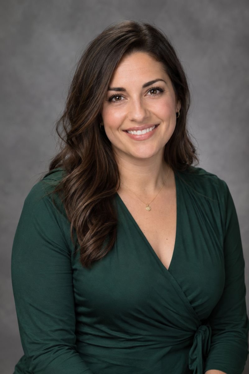 Emerald wrap top teacher picture day outfit