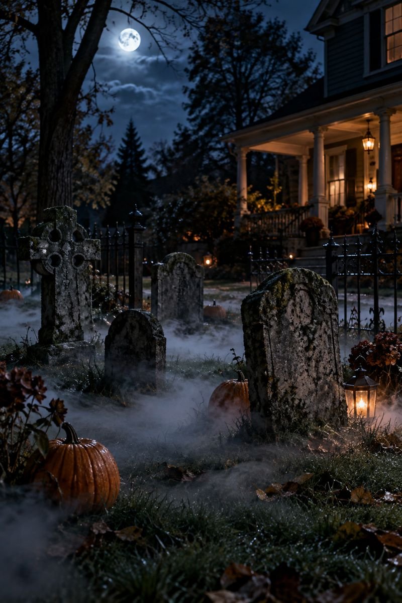 Fog machine halloween outdoor decor