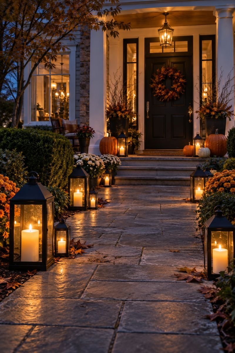 LED candle lanterns halloween outdoor decor