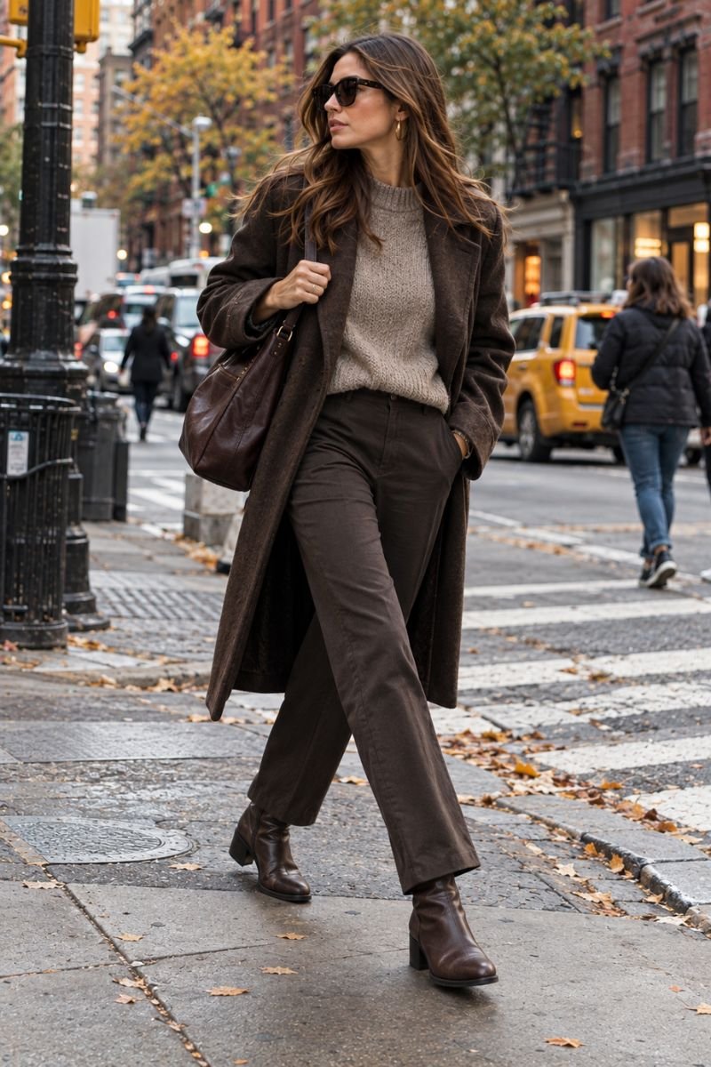 NYC fall outfit idea walking shoes