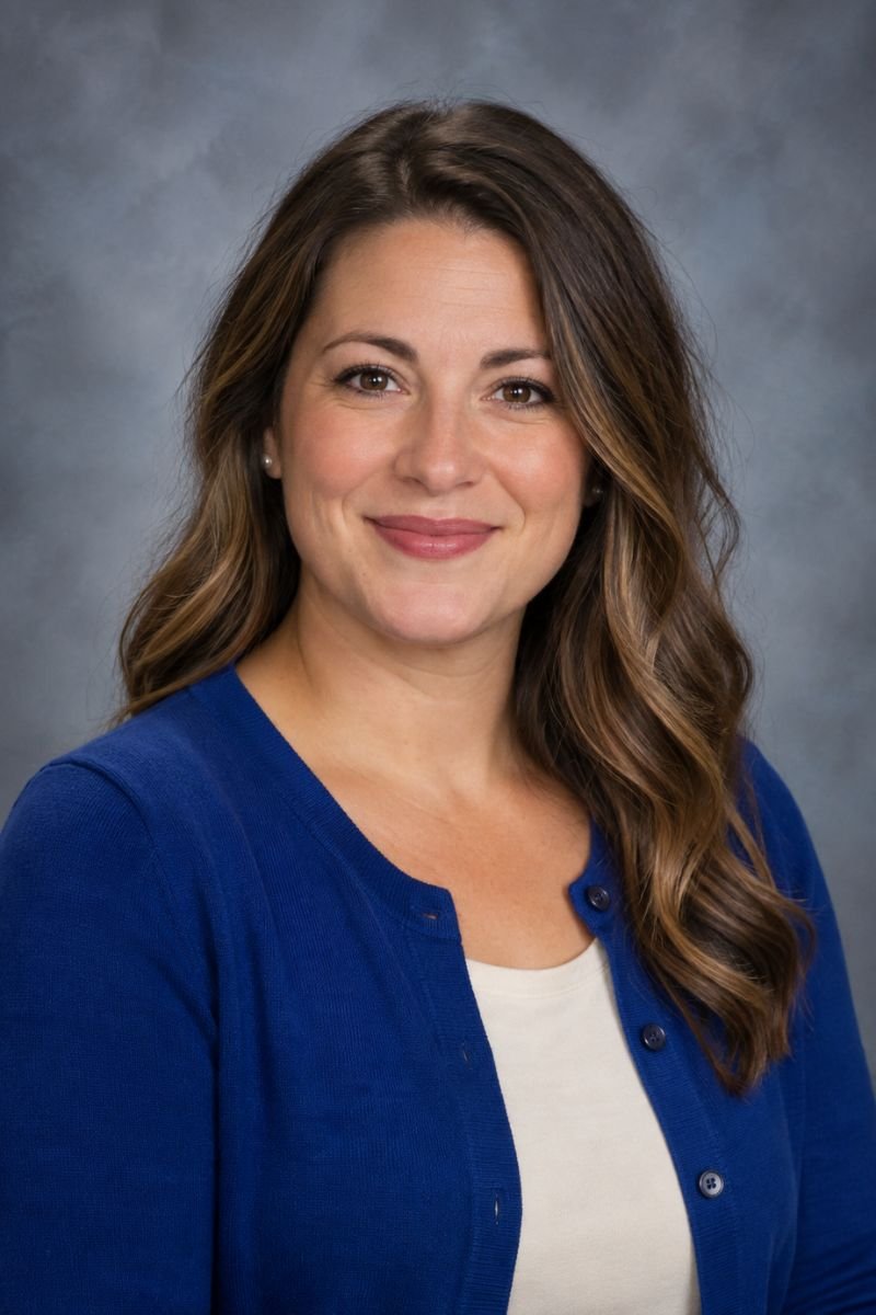 Sapphire cardigan teacher picture day outfit