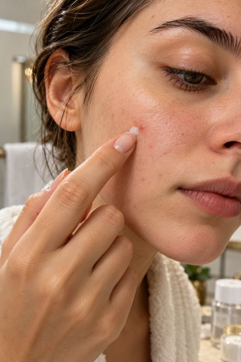 Skincare routine order step five spot treatment