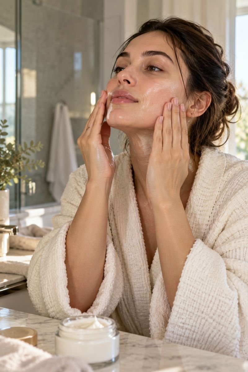 Skincare routine order step six moisturizer