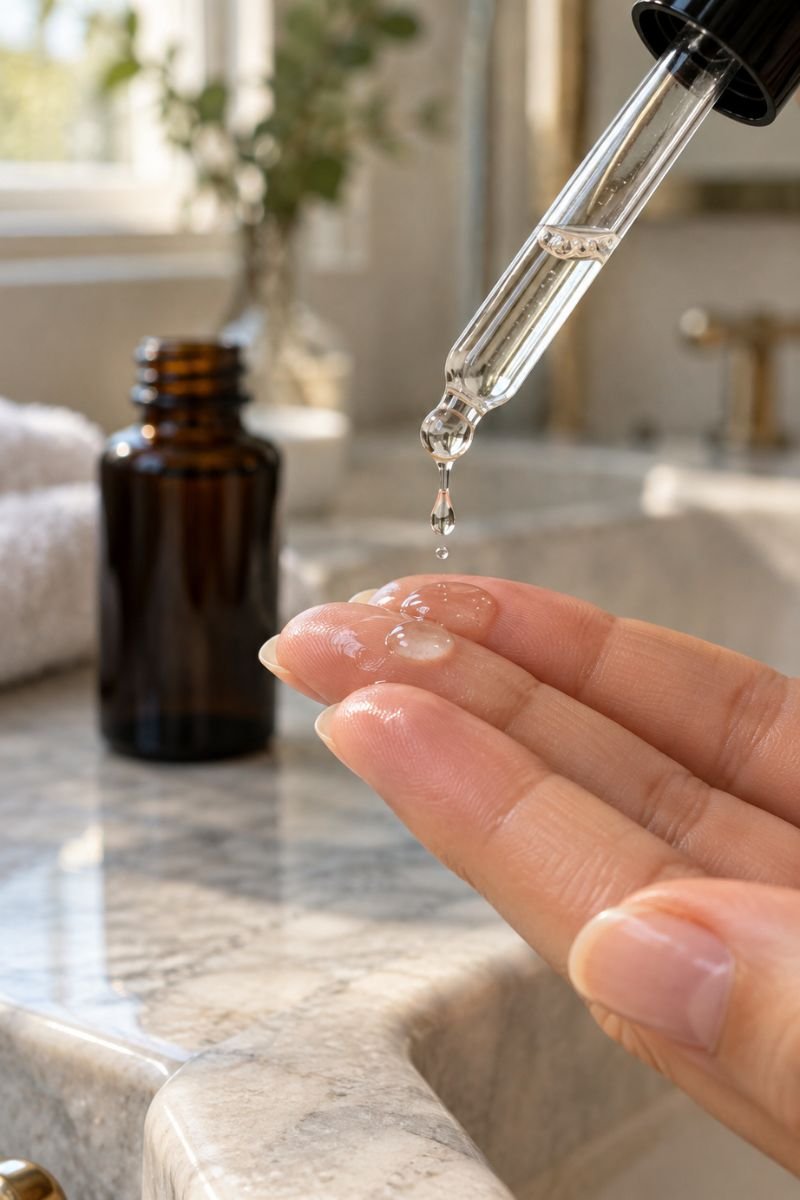 Skincare routine order step three serum