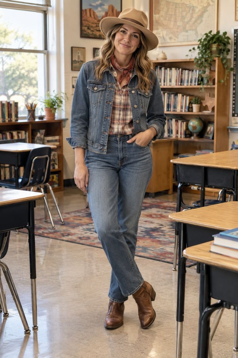 Wild West day teacher spirit week outfit