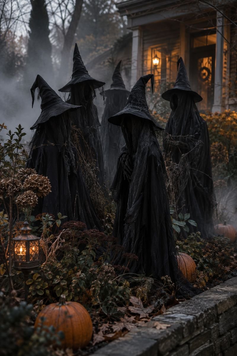 Witch stakes halloween outdoor decor
