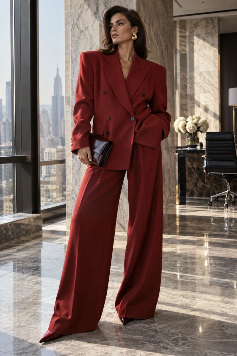 baggy power suit glamoratti outfit idea