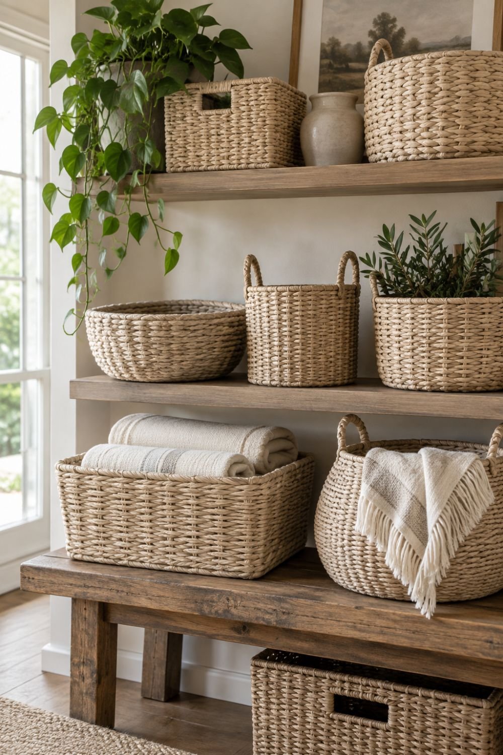 basket spray paint pottery barn thrift flip idea