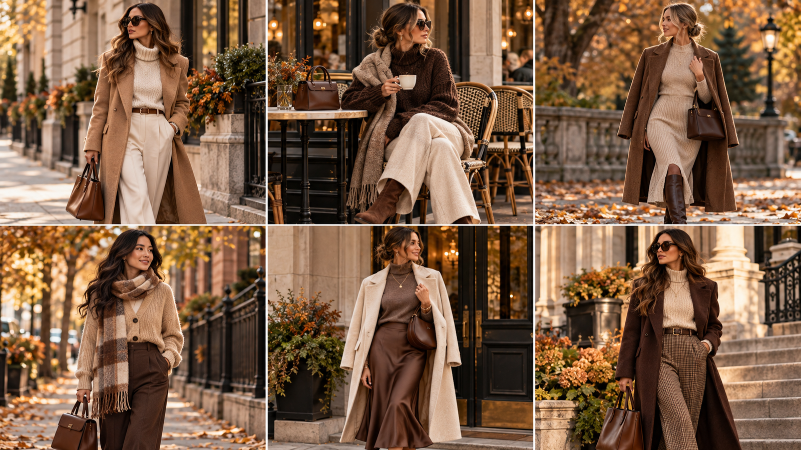 beige and brown outfit