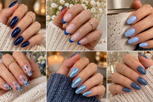 blue nail designs