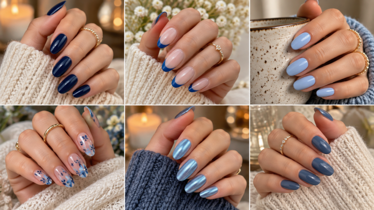 blue nail designs