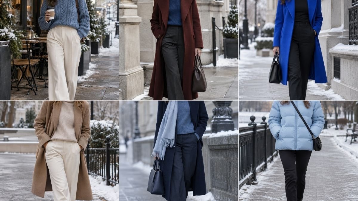 blue winter outfit ideas
