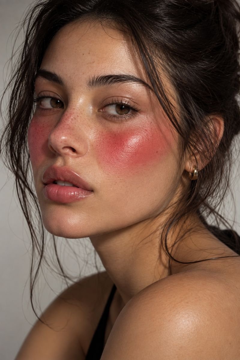 cherry red jelly blush idea