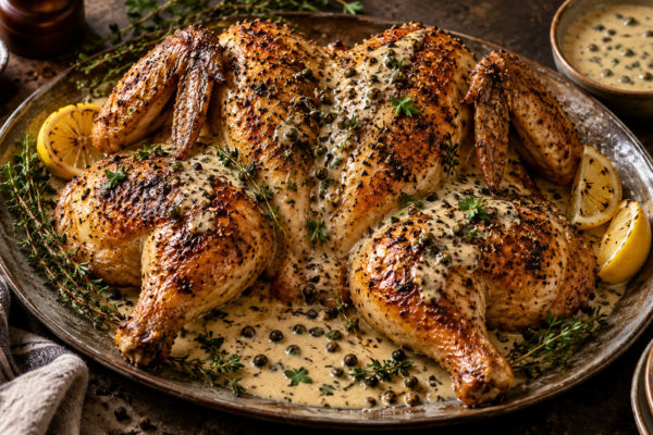 chicken au poivre recipe
