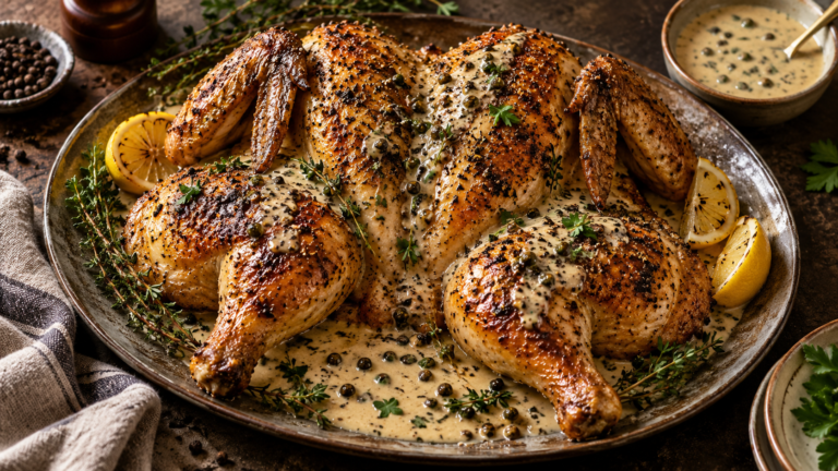 chicken au poivre recipe