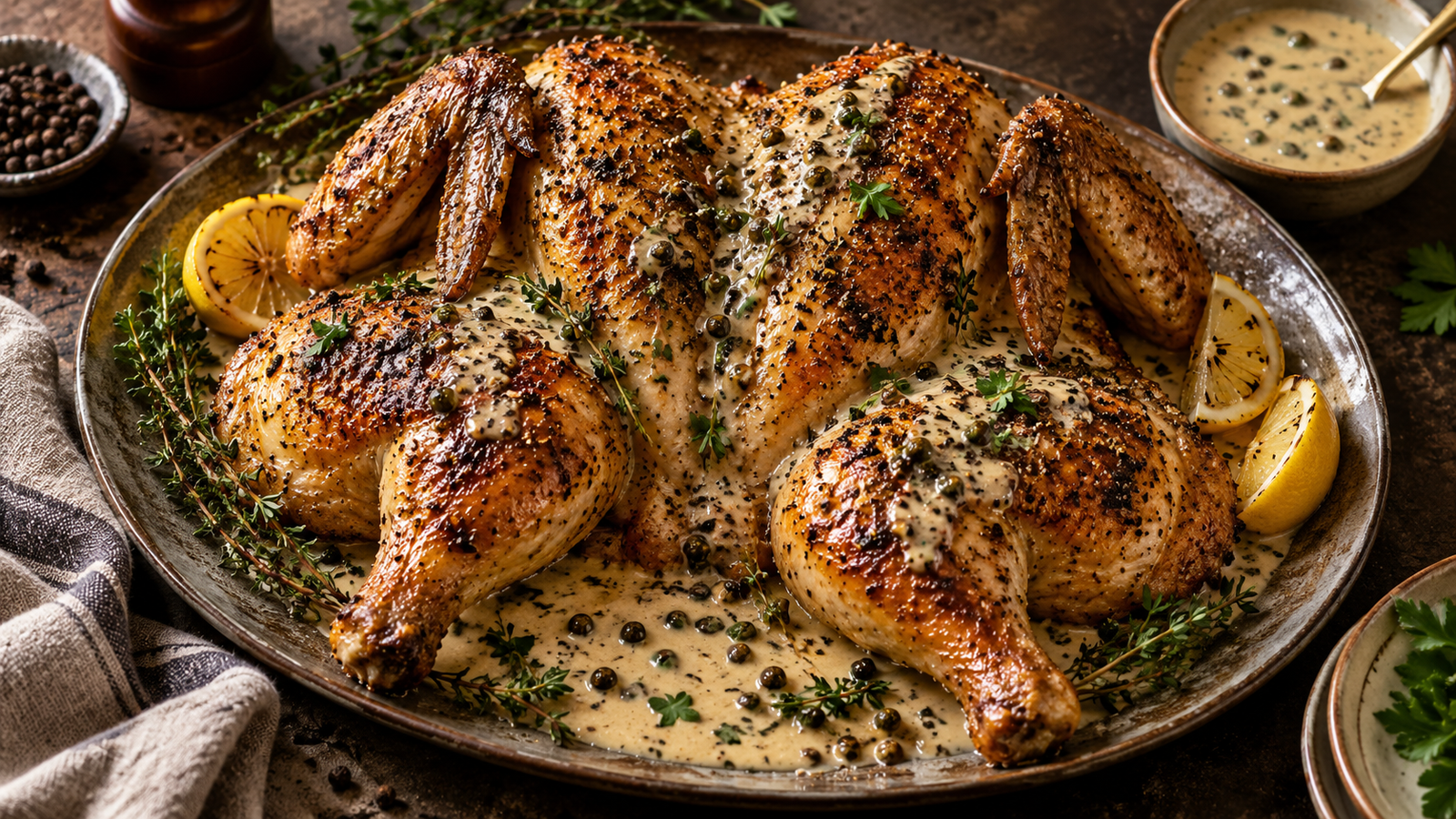 chicken au poivre recipe