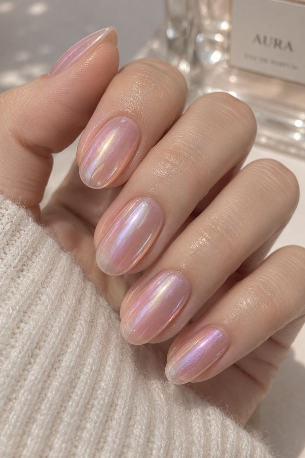 chrome jelly nail art design