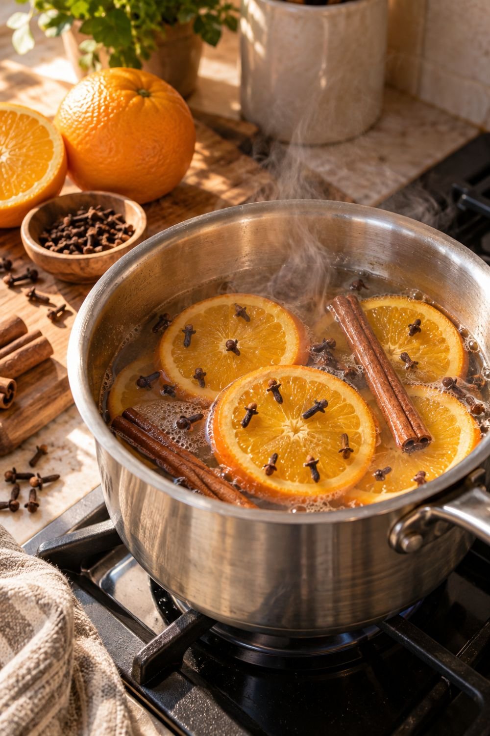 citrus and clove simmer pot recipe