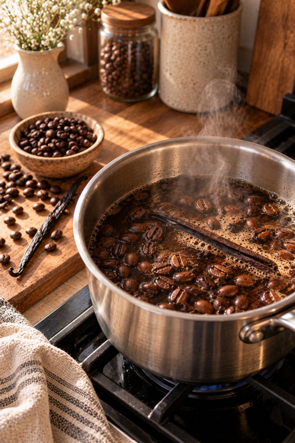 coffee and vanilla simmer pot recipe