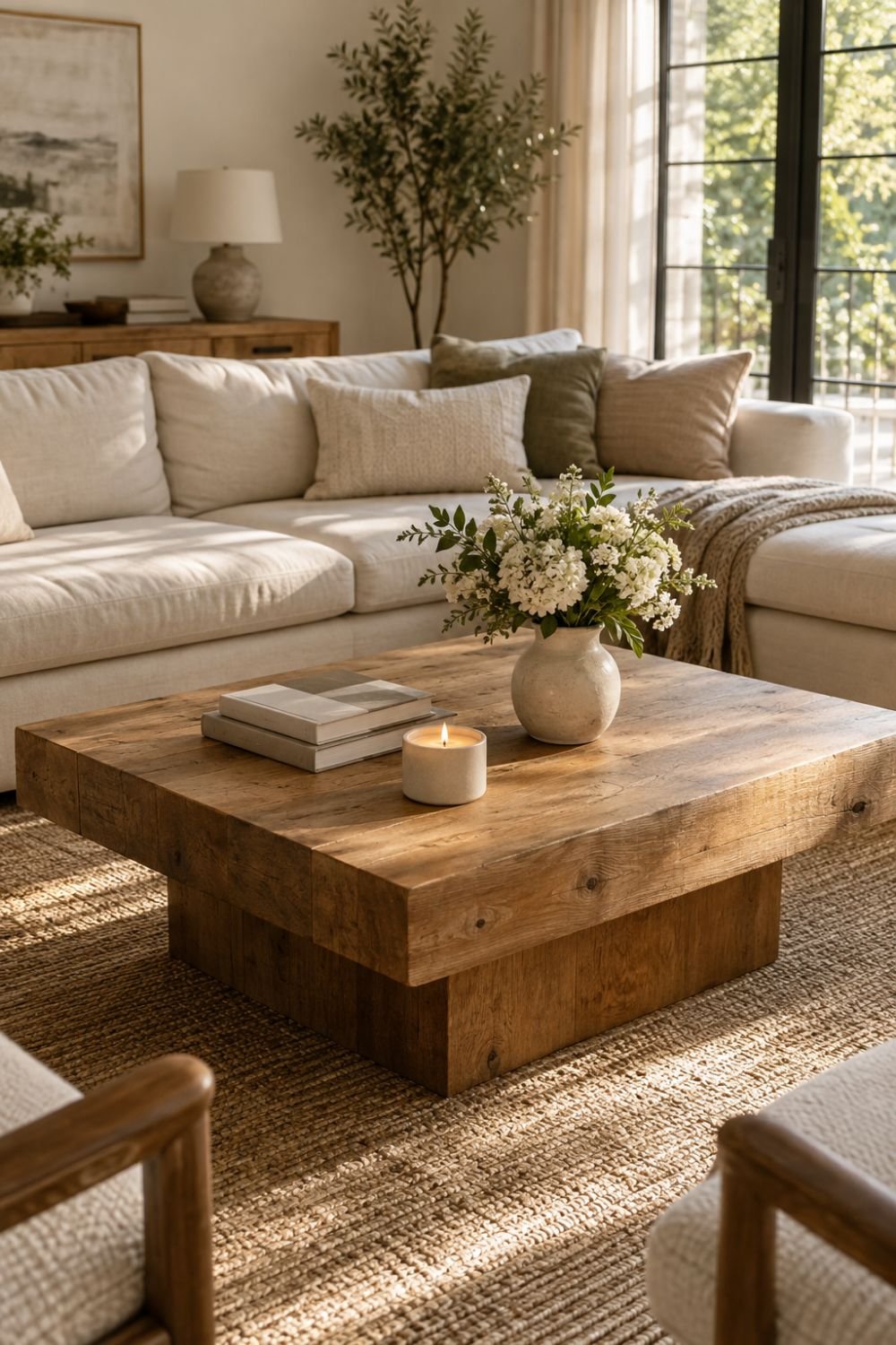 coffee table sunday reset routine decor idea