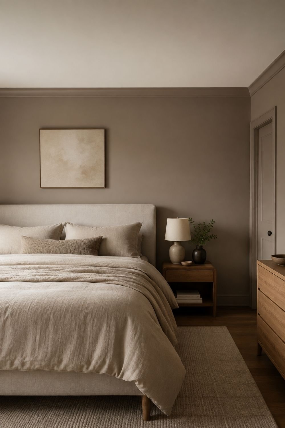 color capping color drenched bedroom idea