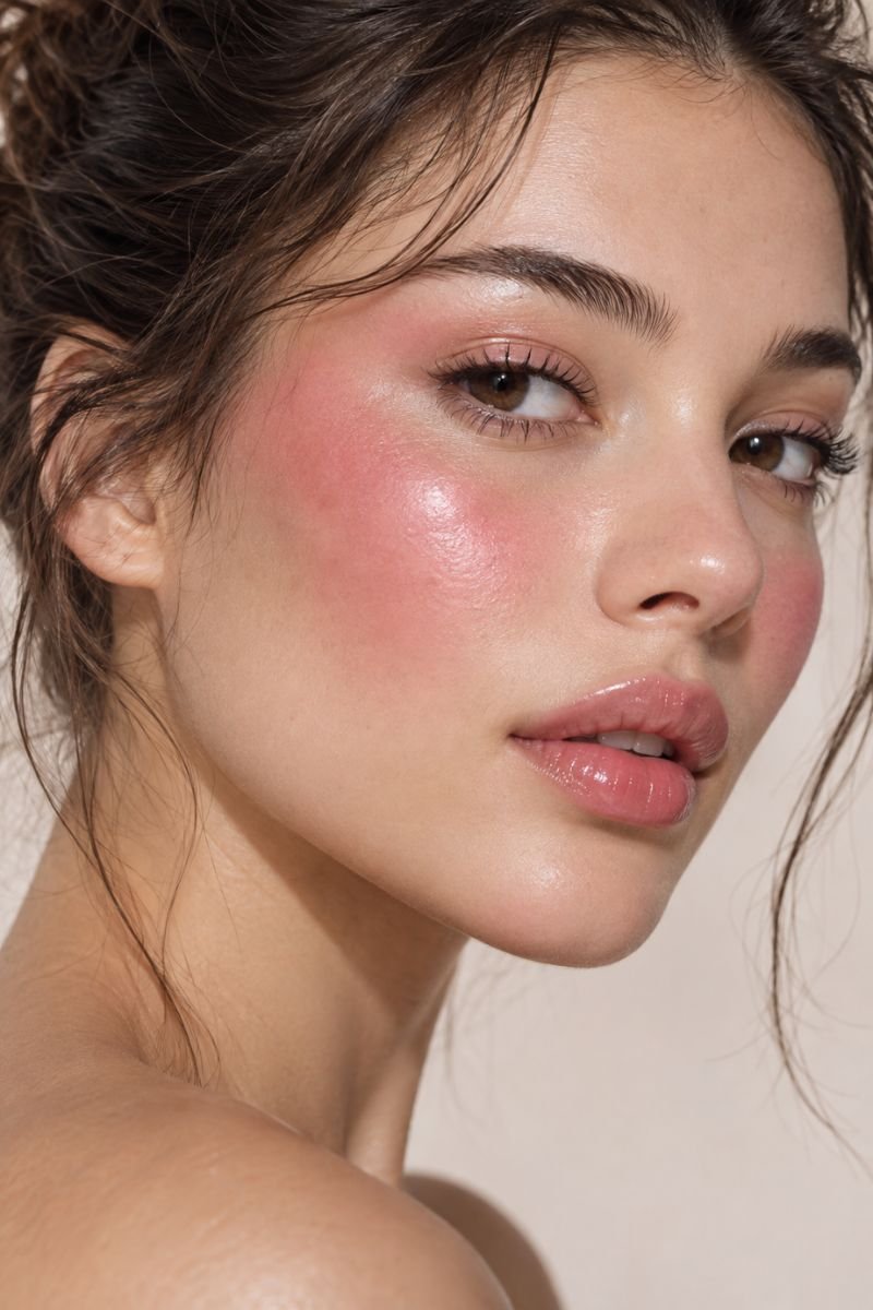 draped jelly blush placement idea