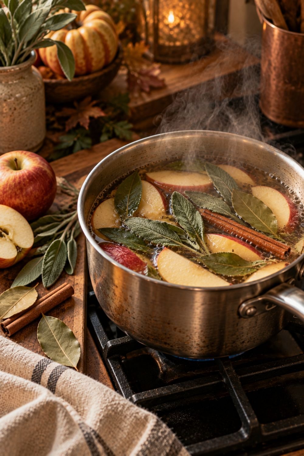 fall harvest savory simmer pot recipe]