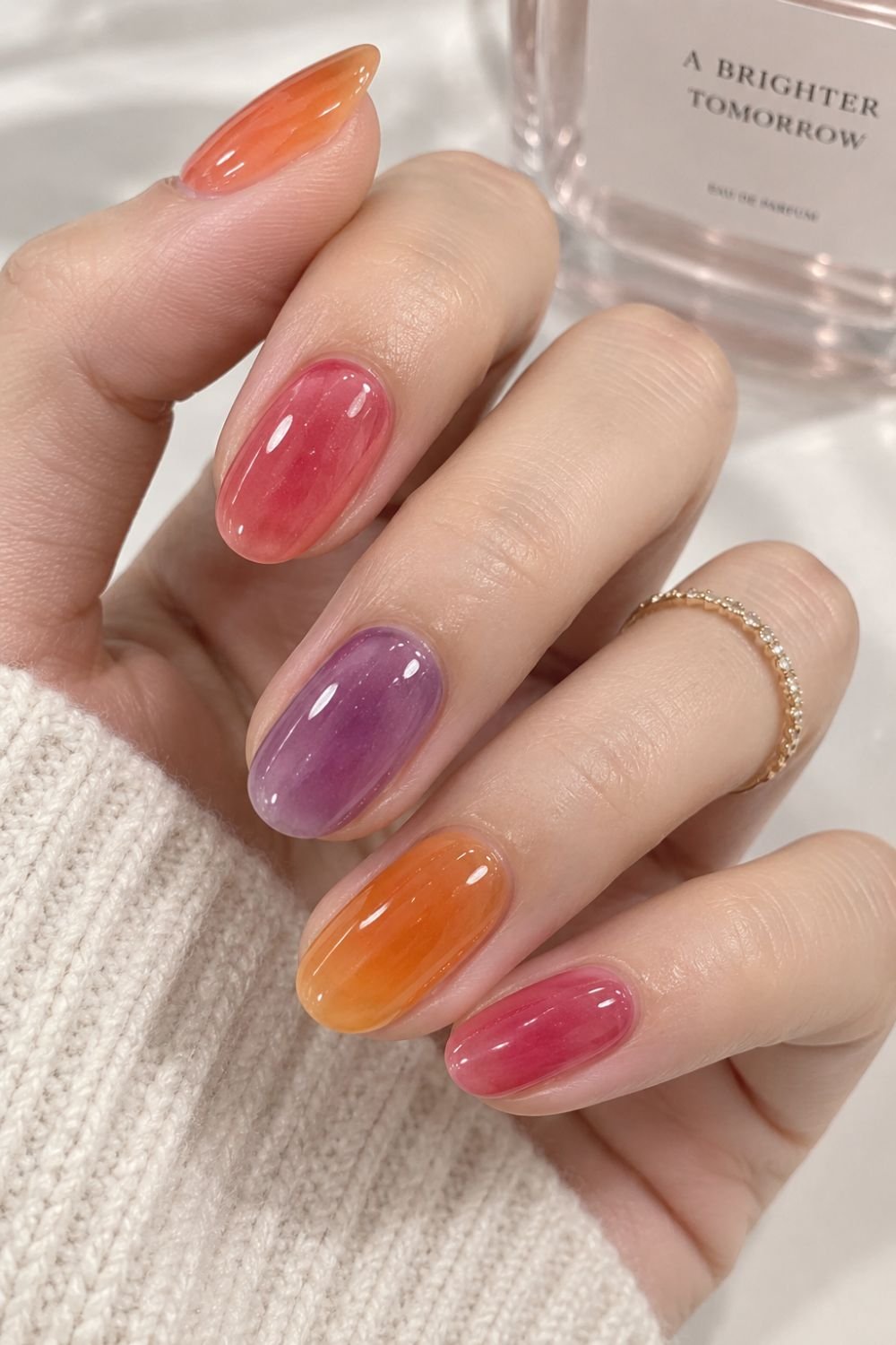 fruit inspired jelly nail art colors