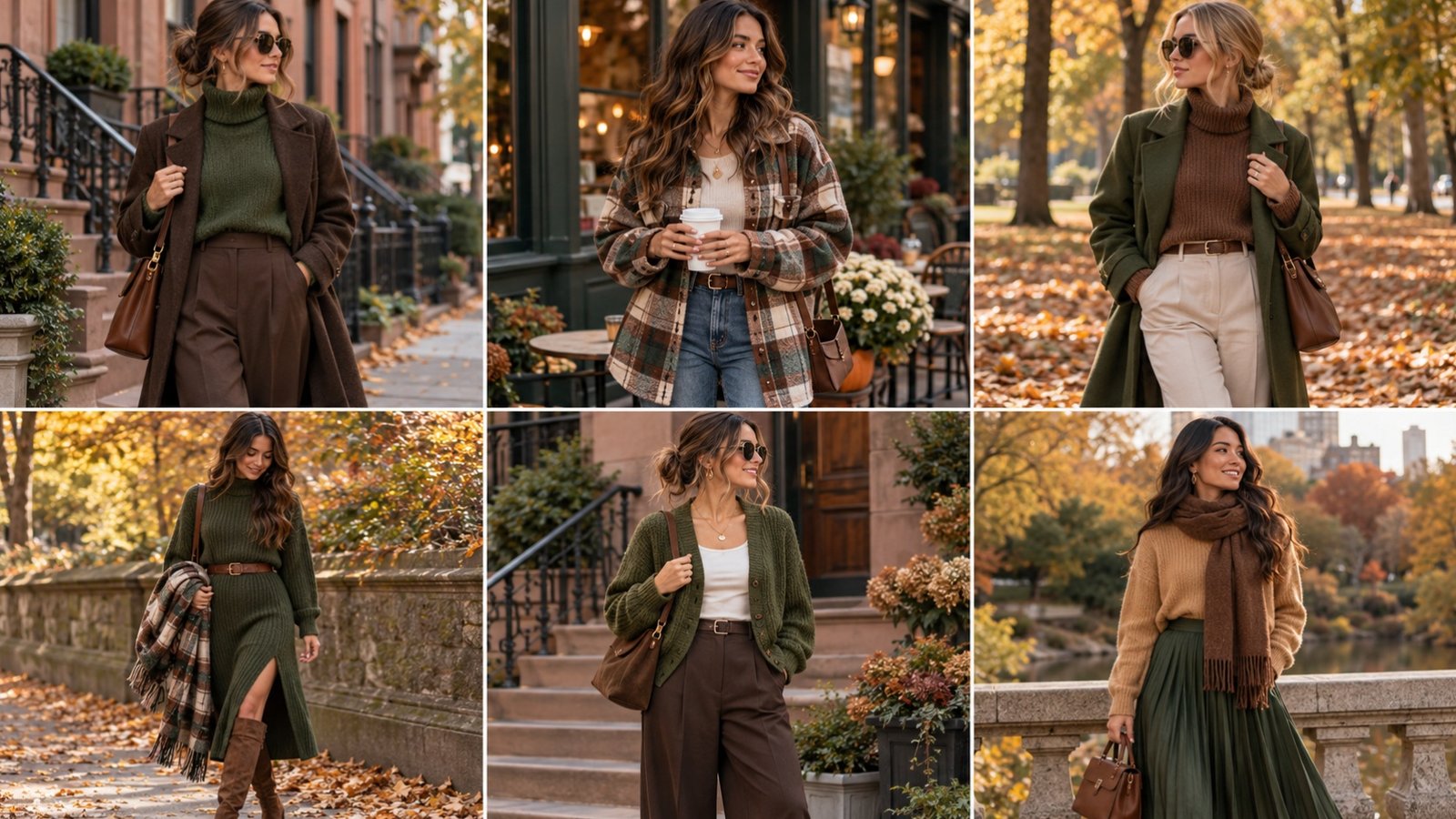 green and brown outfit