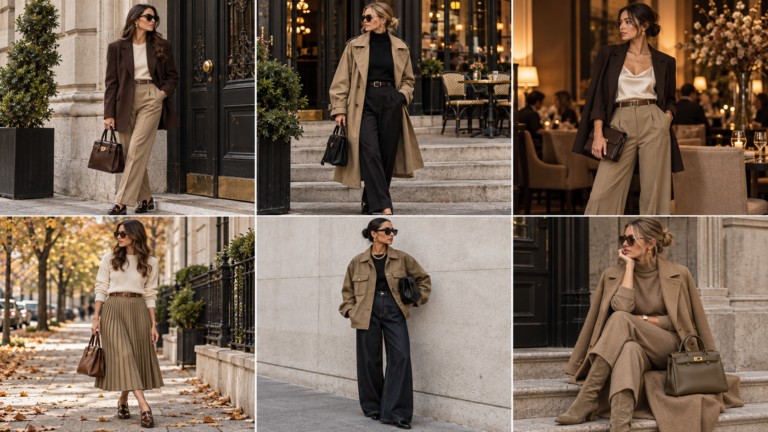 khaki outfit ideas