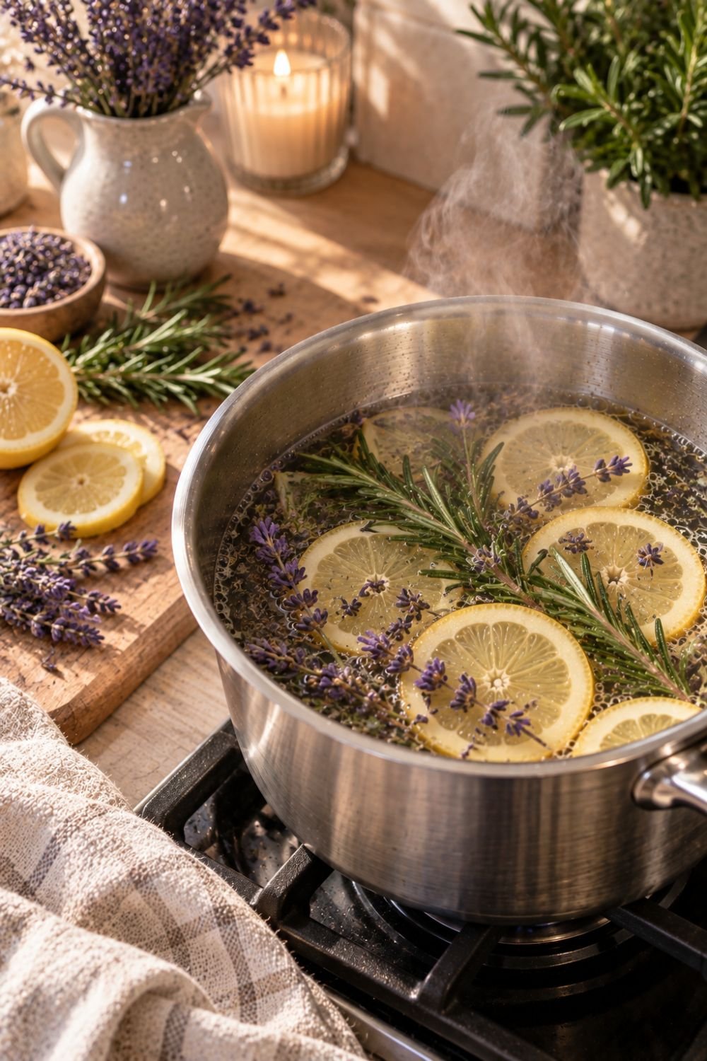 lavender herb calming simmer pot recipe
