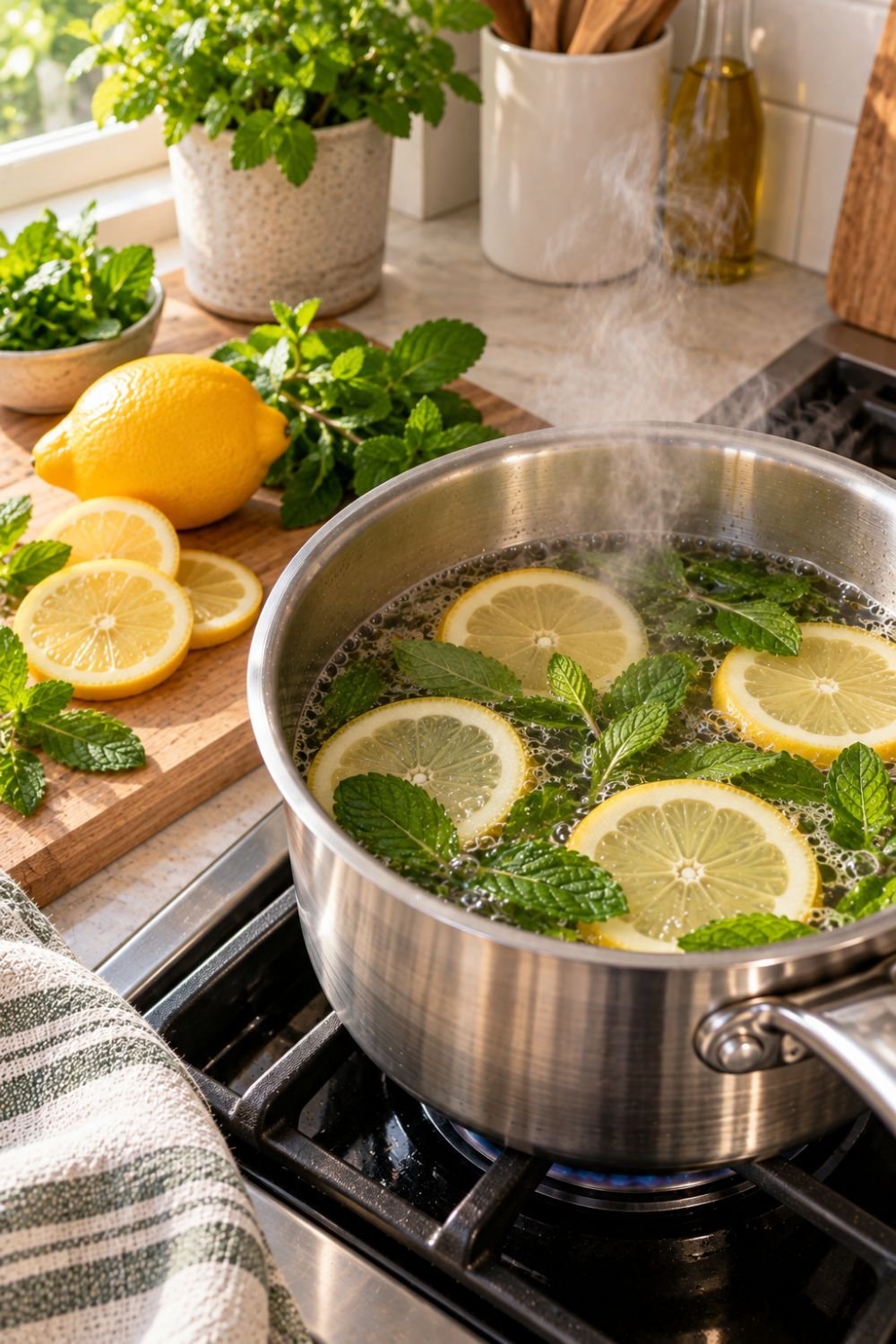 lemon and mint simmer pot recipe