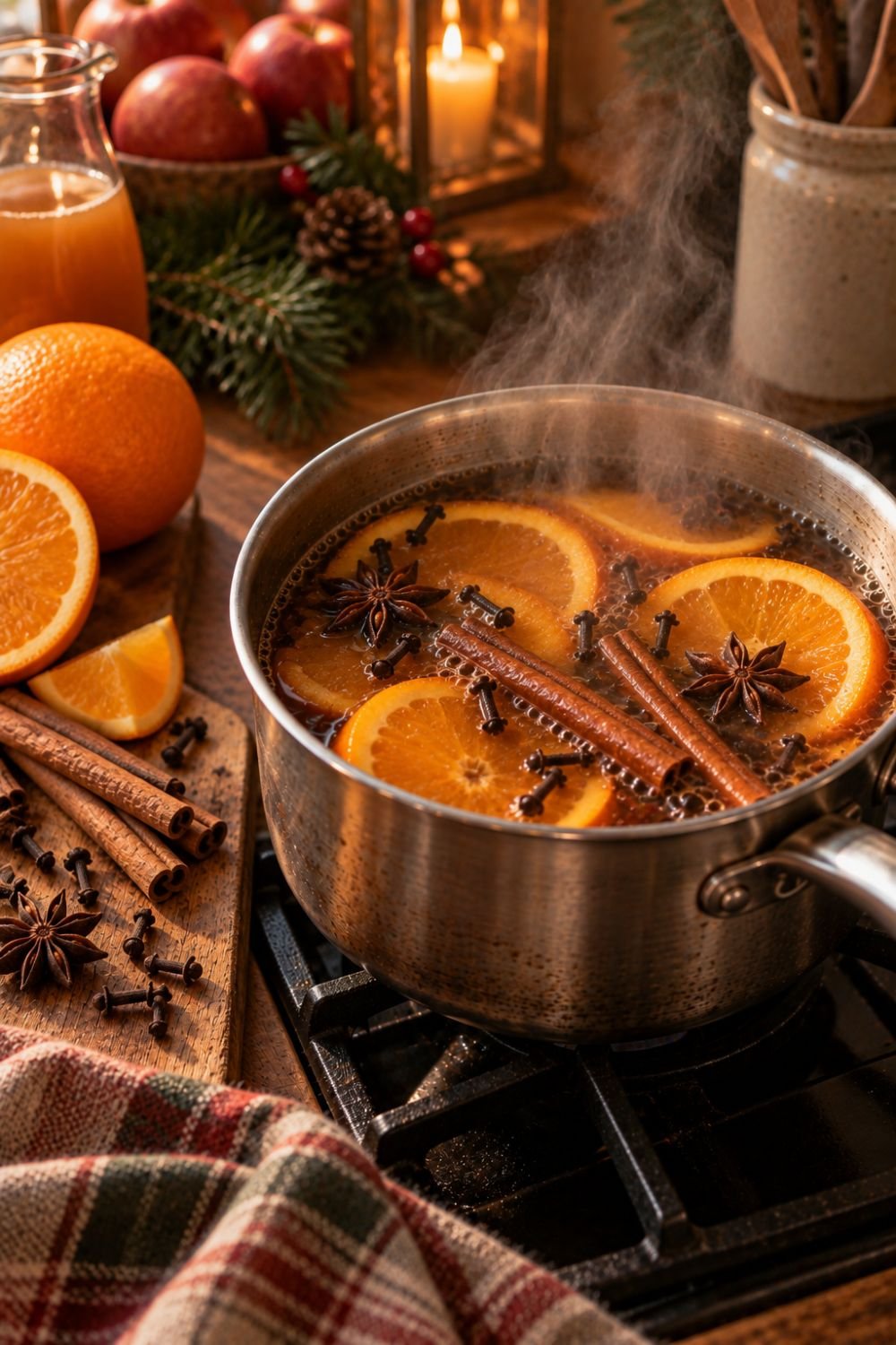 mulled spice non alcoholic simmer pot recipe