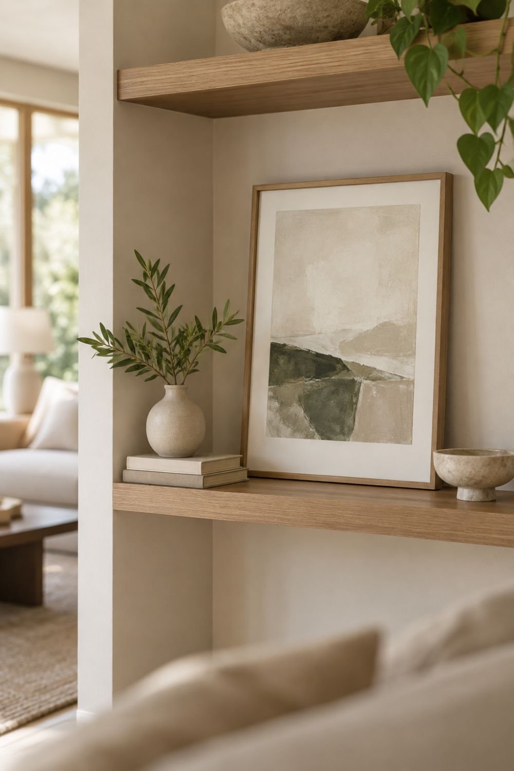 rotating art sunday reset routine decor idea