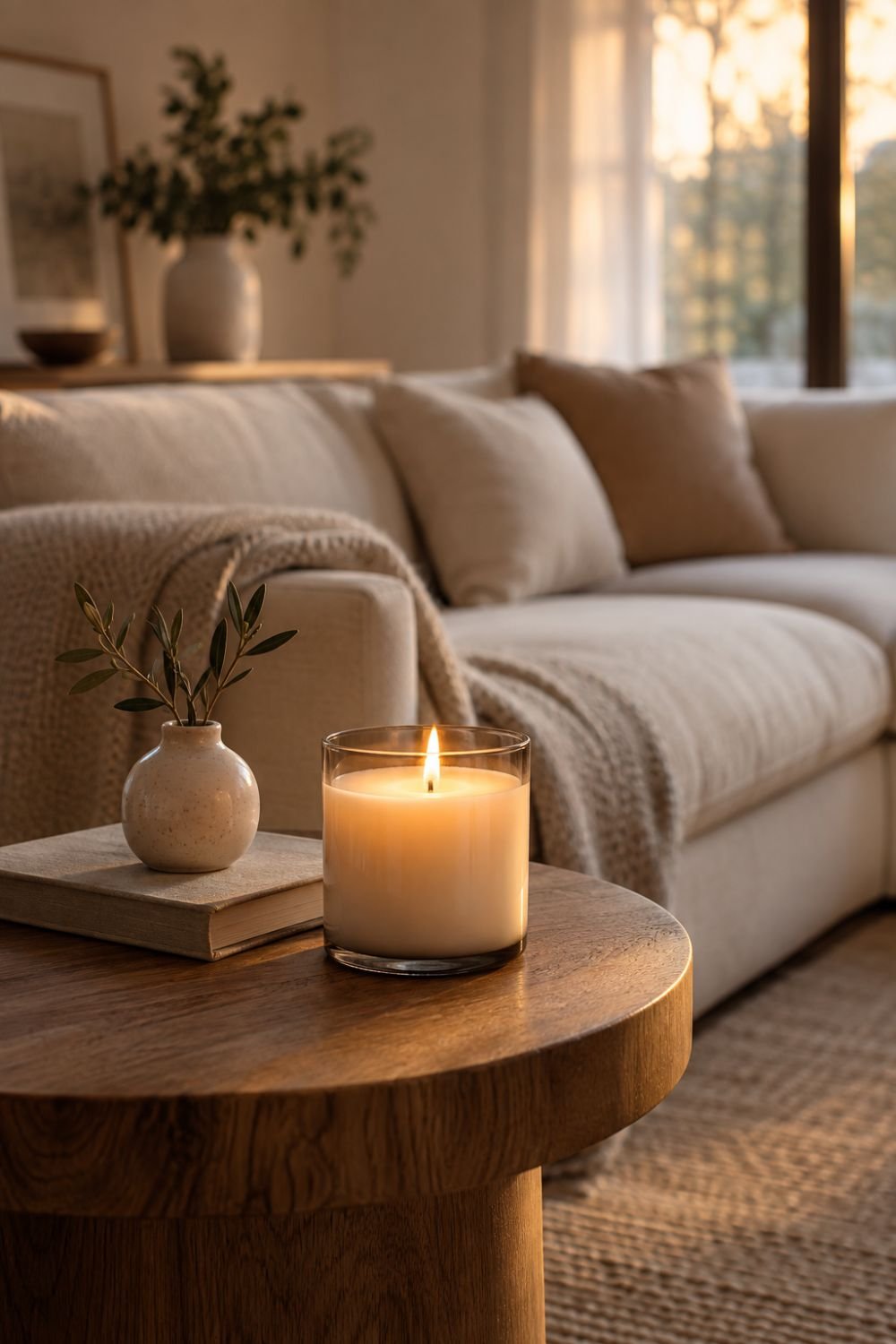 signature candle sunday reset routine decor idea