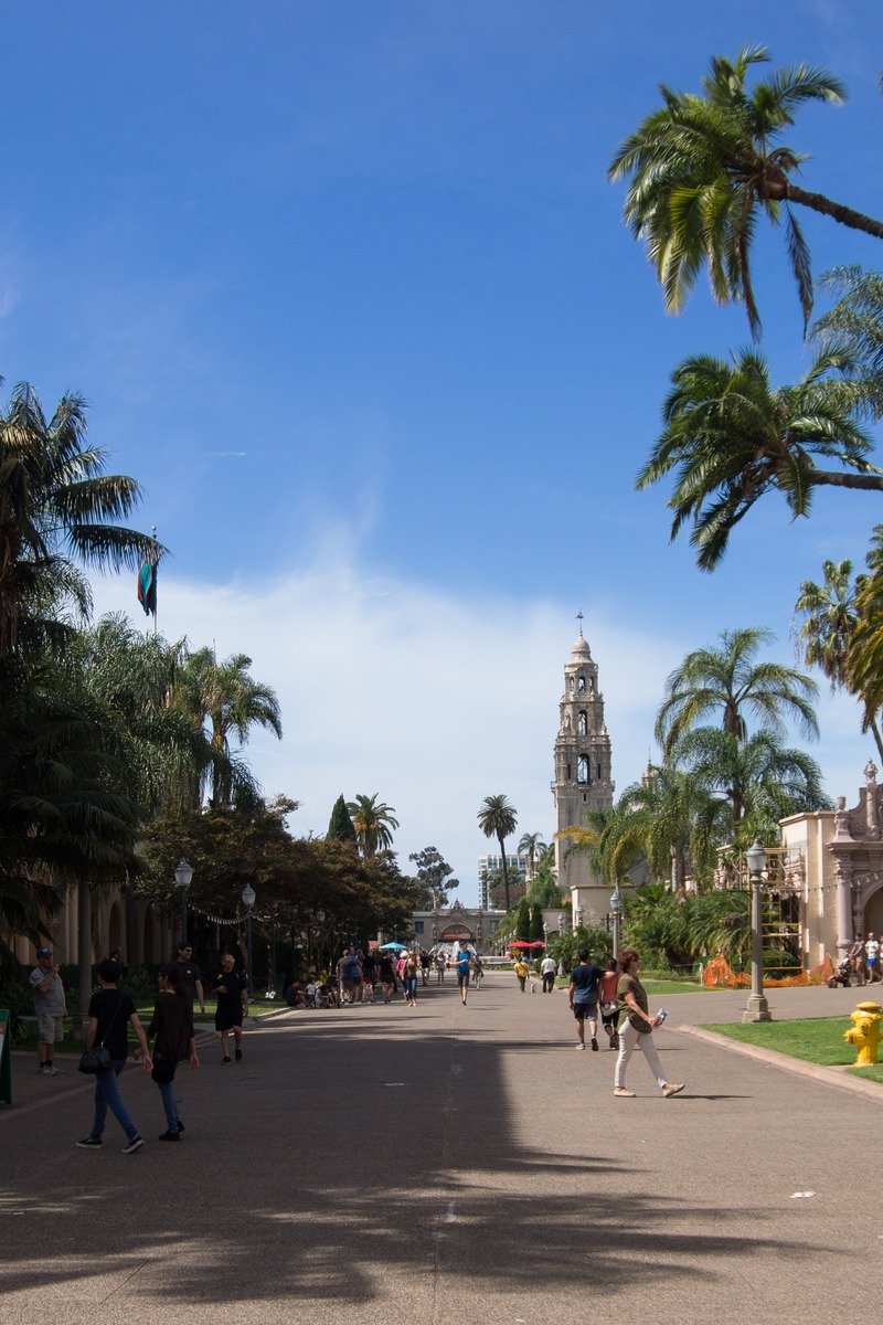 Balboa Park San Diego El Prado buildings