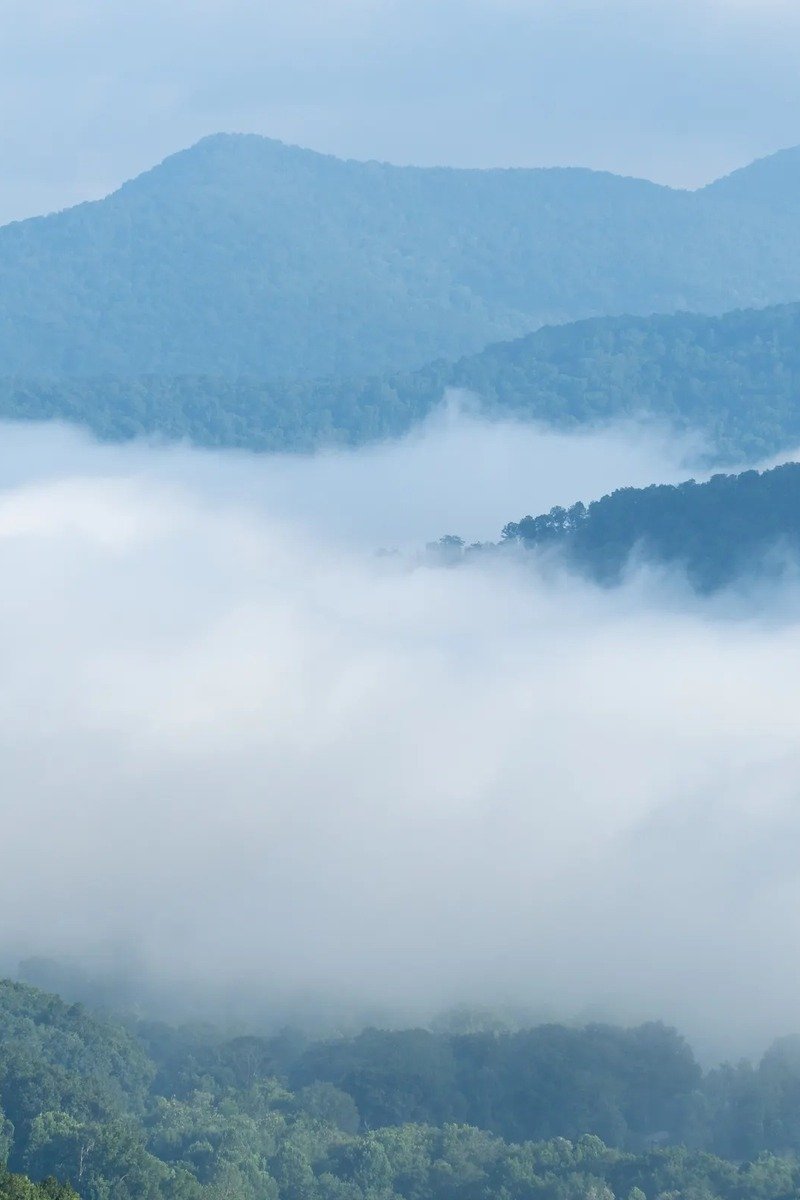 Blue Ridge Mountains near Asheville North Carolina