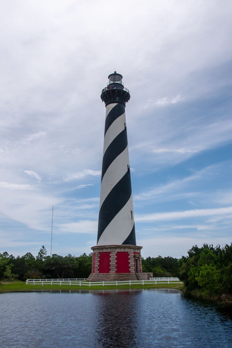 Outer Banks North Carolina beach and lighthouse