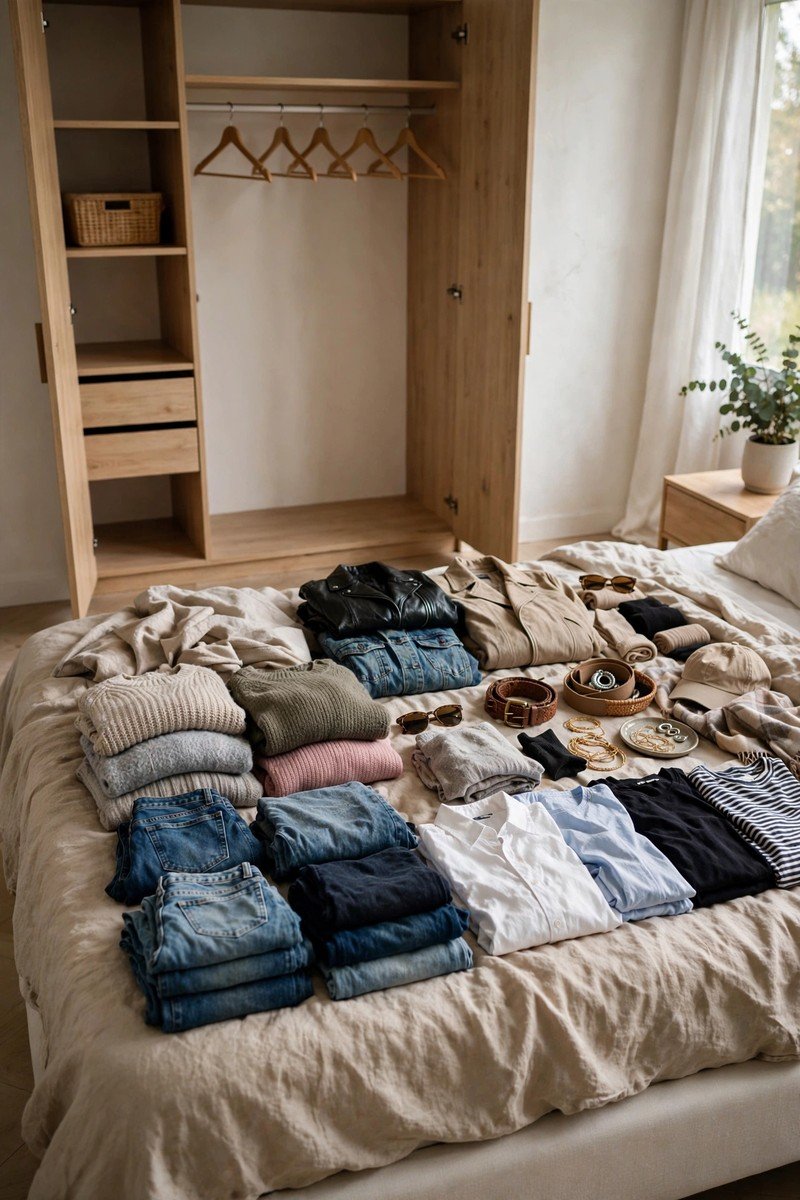 Minimalist wardrobe idea assess current closet