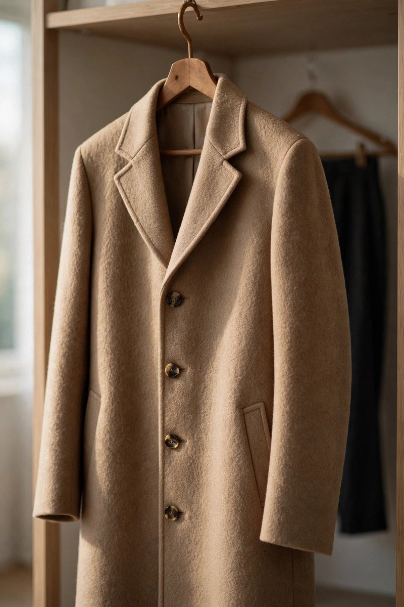 Winter capsule wardrobe idea wool coat