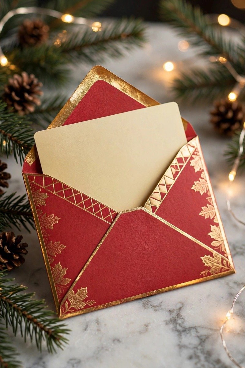 Gift card in a festive envelope