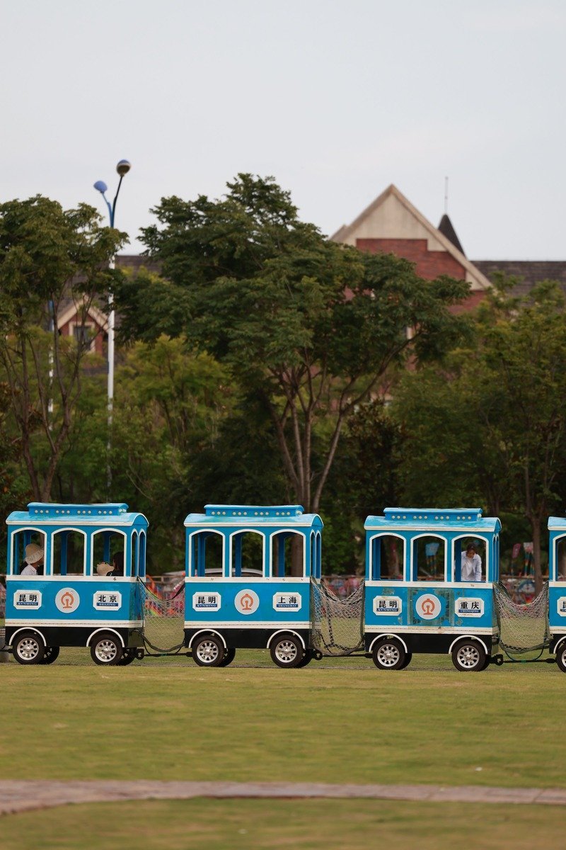 Miniature train ride in Leonard Park Gainesville Texas