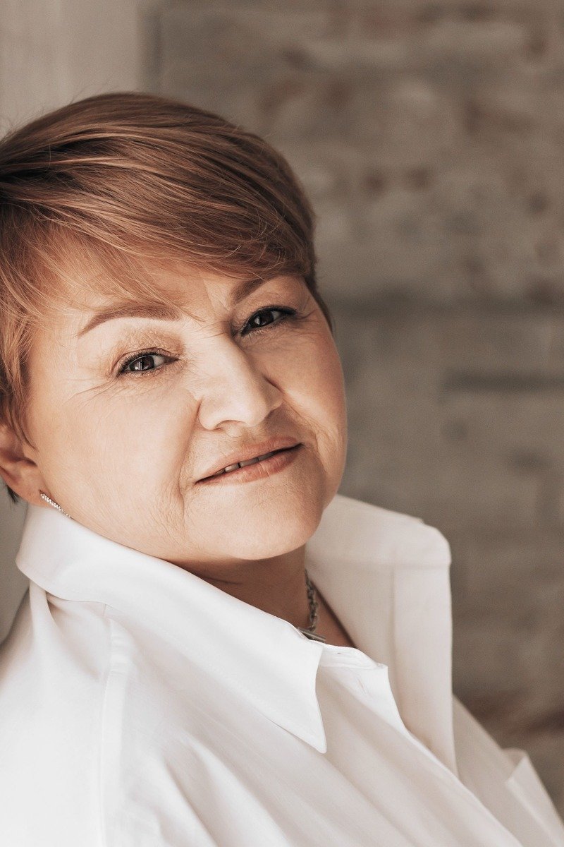 Woman over 50 with a textured bob hairstyle