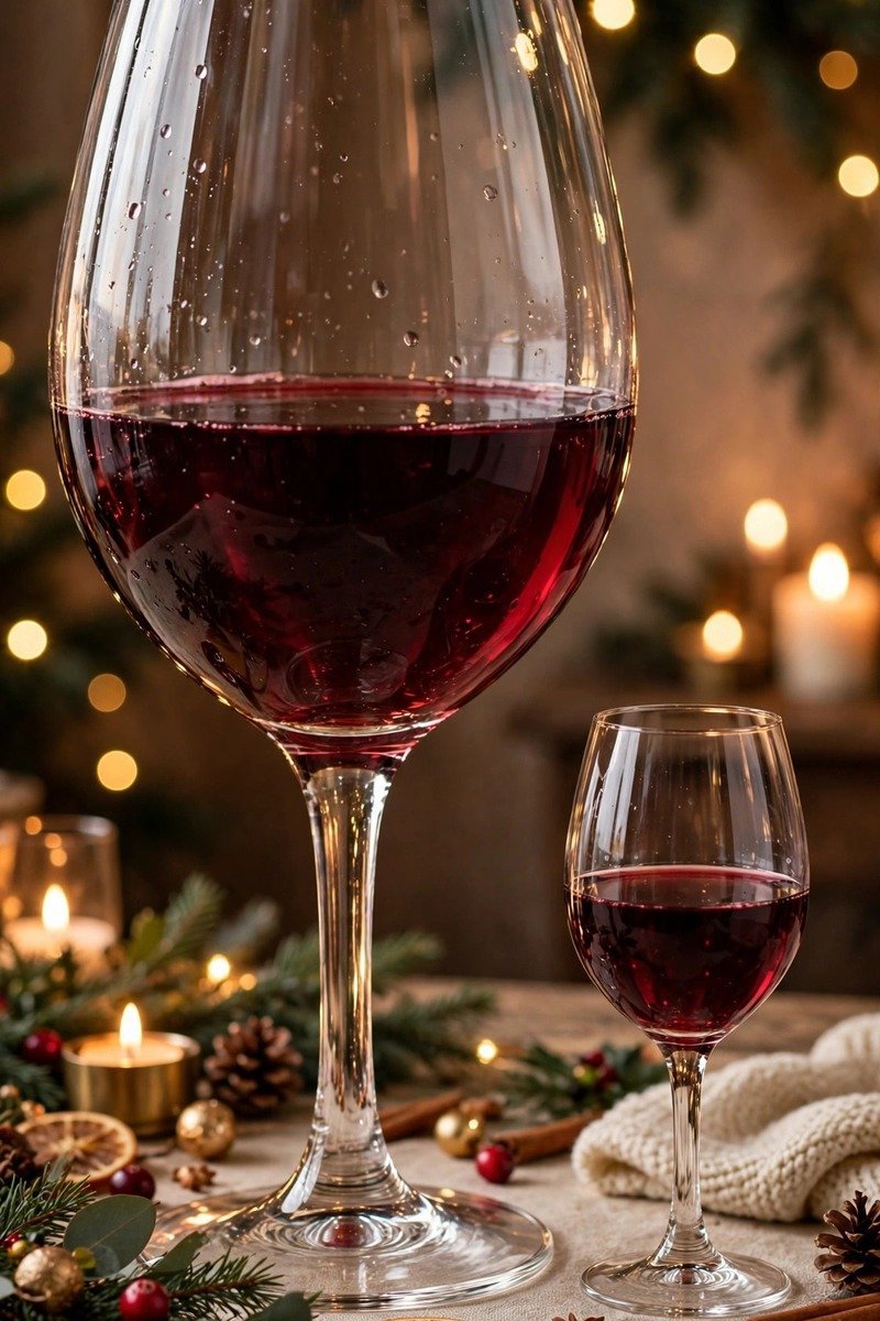 Oversized giant wine glass, humorous scale