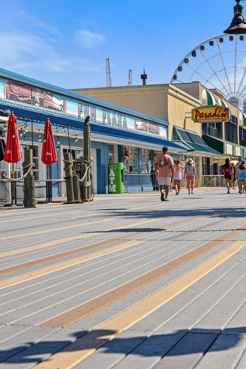 Myrtle Beach South Carolina boardwalk and beach